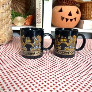 Kamora coffee mugs cups black